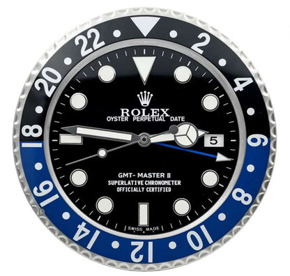 GMT Master II Batman Style, Black & Blue | Wall Clock