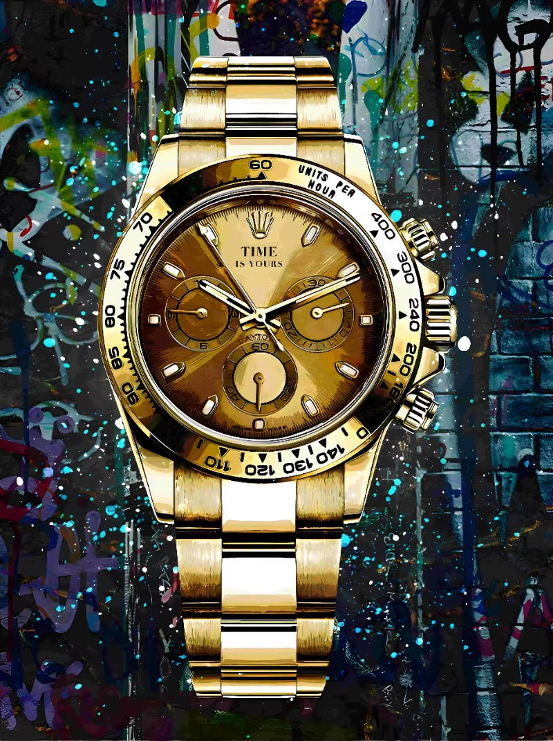 Abstract Graffiti Luxury Watch Poster Picture Brand Watches Canvas Painting Wall Art Home Print Living Room Decor Mural Cuadros