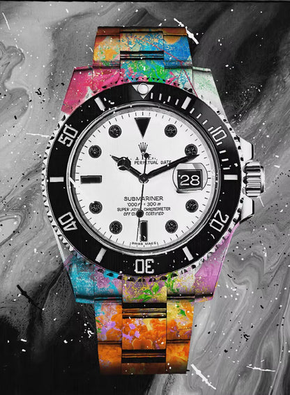 Abstract Graffiti Luxury Watch Poster Picture Brand Watches Canvas Painting Wall Art Home Print Living Room Decor Mural Cuadros