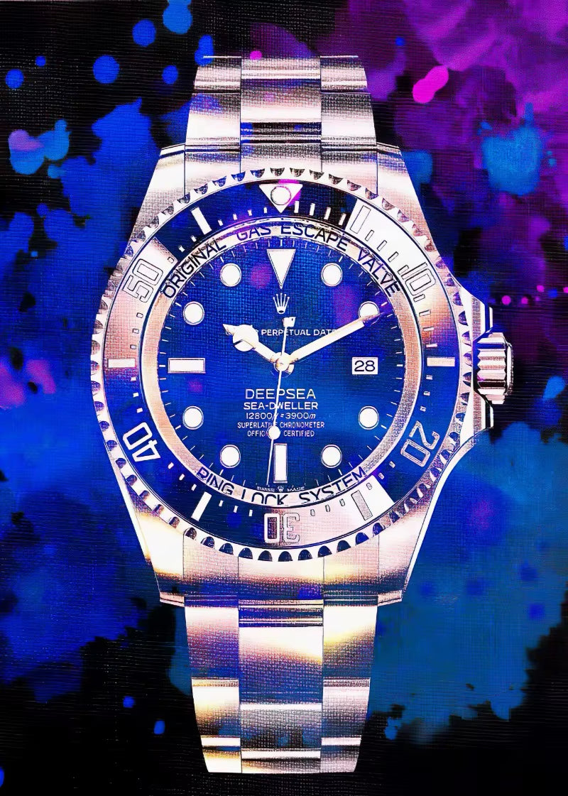 Abstract Graffiti Luxury Watch Poster Picture Brand Watches Canvas Painting Wall Art Home Print Living Room Decor Mural Cuadros