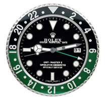 GMT Sprite–Style Wall Clock – Black &amp; Green