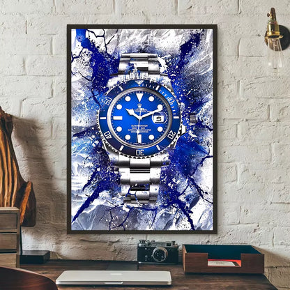 Abstract Graffiti Luxury Watch Poster Picture Brand Watches Canvas Painting Wall Art Home Print Living Room Decor Mural Cuadros