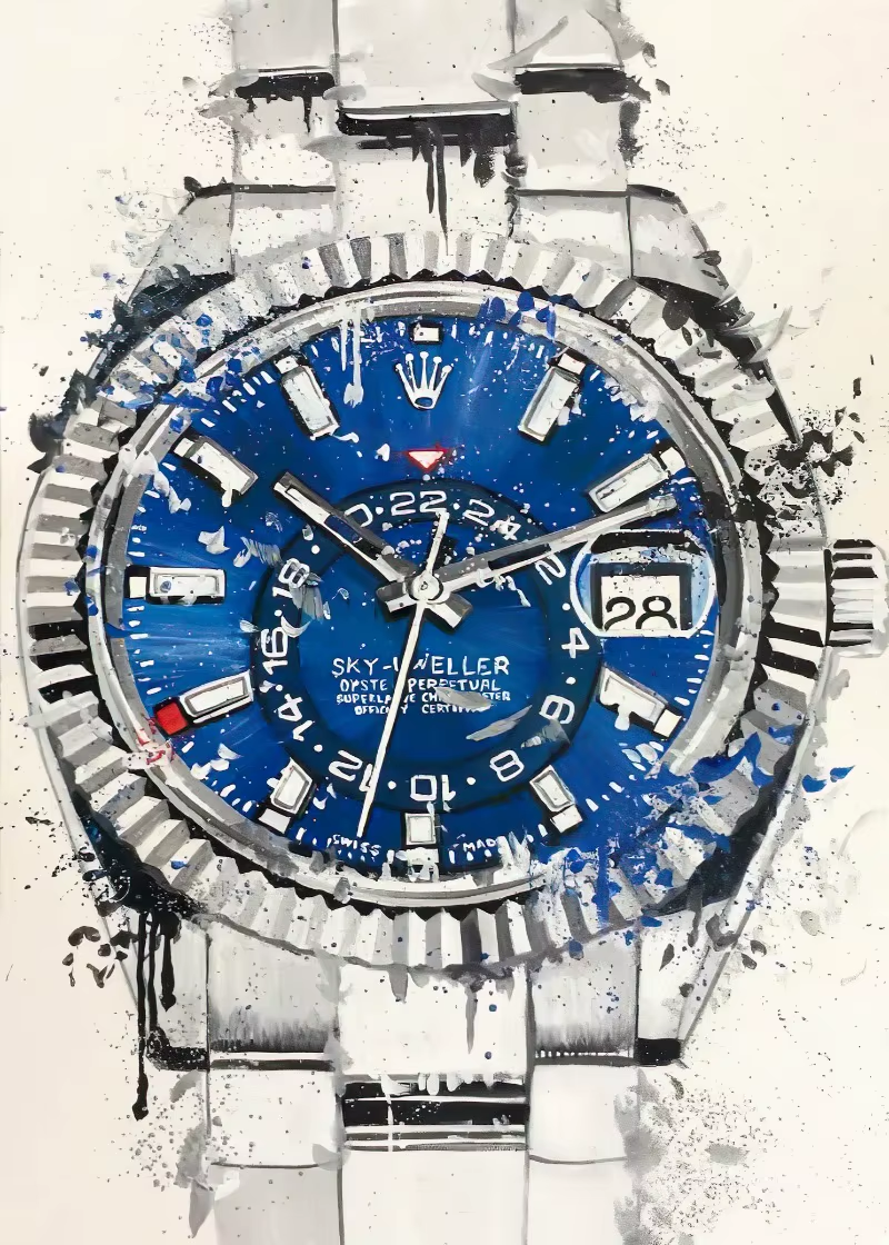 Abstract Graffiti Luxury Watch Poster Picture Brand Watches Canvas Painting Wall Art Home Print Living Room Decor Mural Cuadros