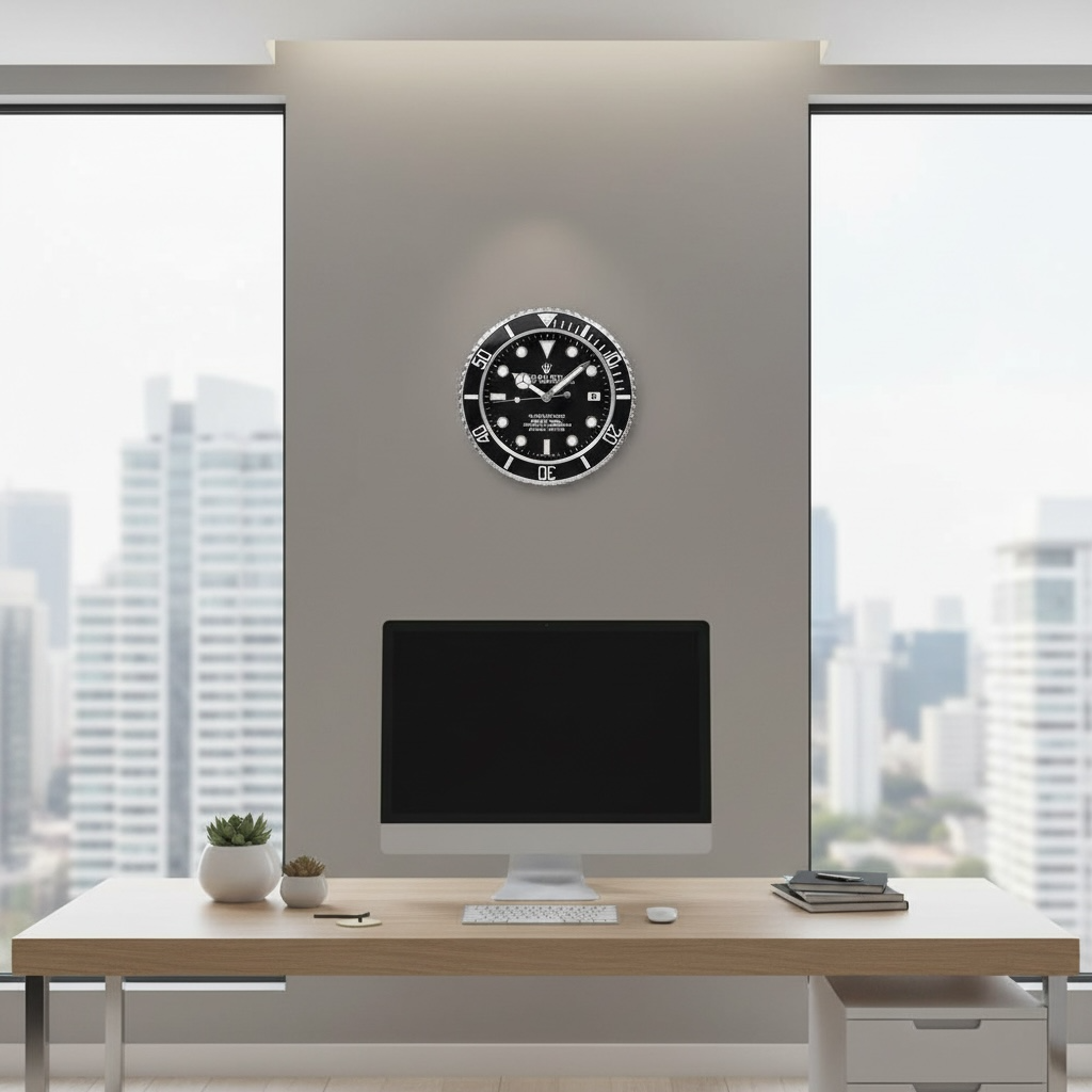 Submariner Black Style | Wall Clock