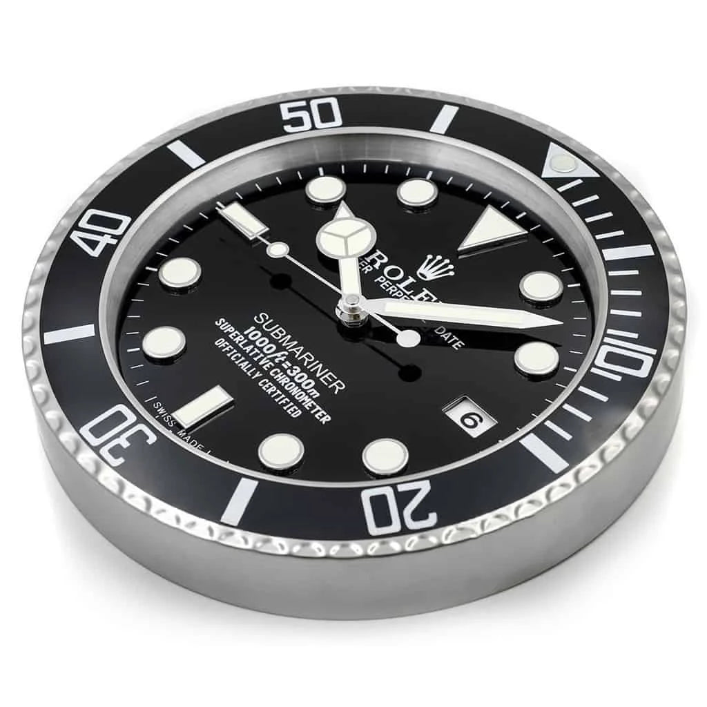 Submariner Black Style | Wall Clock