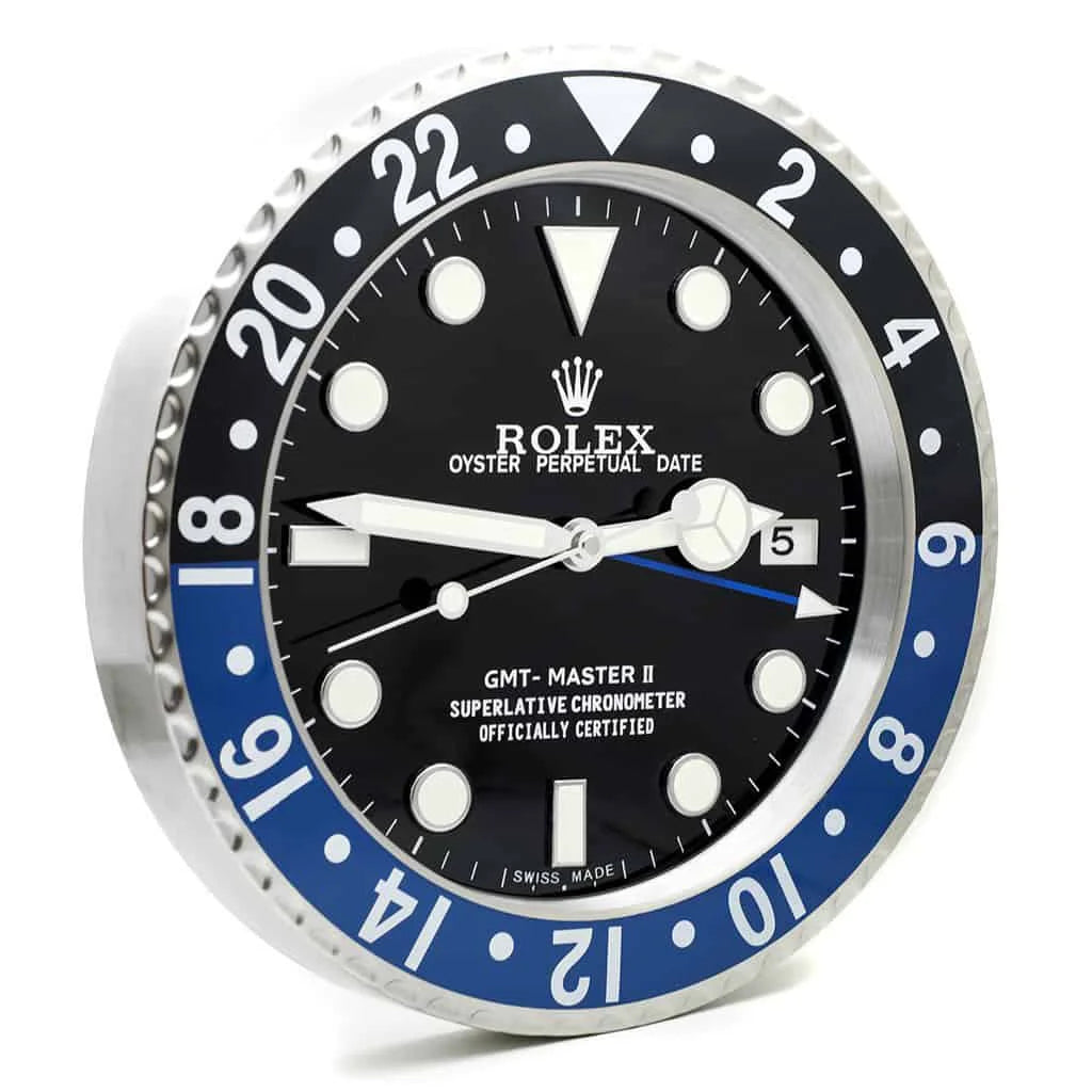 GMT Master II Batman Style, Black & Blue | Wall Clock