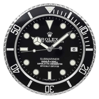 Submariner Black Style | Wall Clock