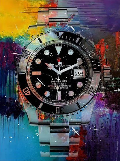 Abstract Graffiti Luxury Watch Poster Picture Brand Watches Canvas Painting Wall Art Home Print Living Room Decor Mural Cuadros