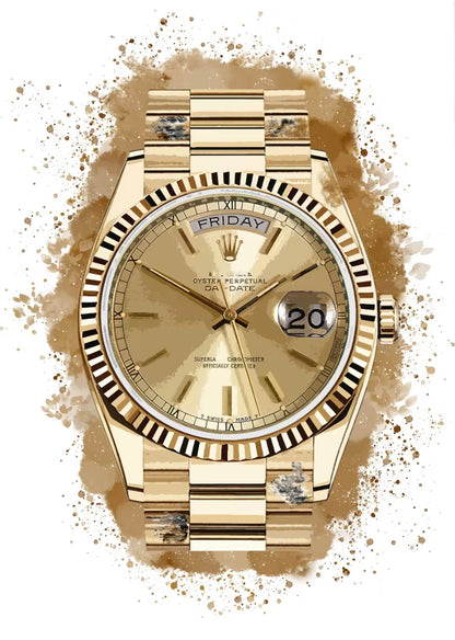 Abstract Graffiti Luxury Watch Poster Picture Brand Watches Canvas Painting Wall Art Home Print Living Room Decor Mural Cuadros