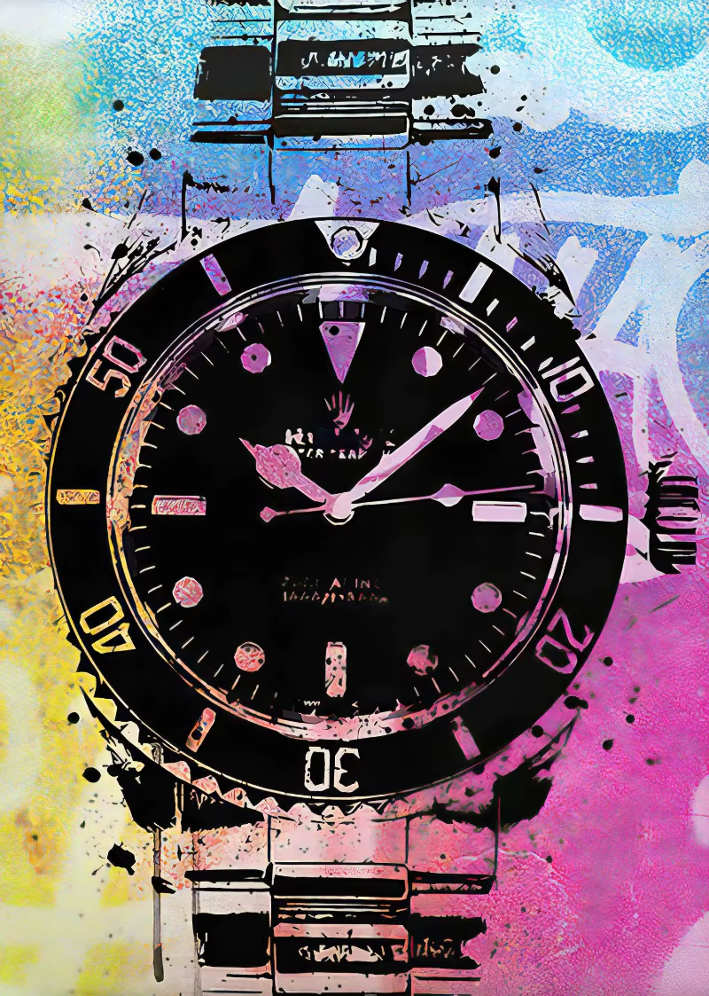 Abstract Graffiti Luxury Watch Poster Picture Brand Watches Canvas Painting Wall Art Home Print Living Room Decor Mural Cuadros