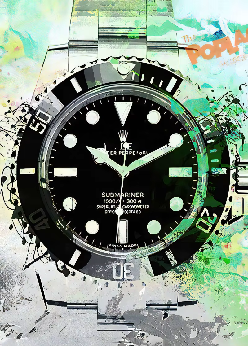 Abstract Graffiti Luxury Watch Poster Picture Brand Watches Canvas Painting Wall Art Home Print Living Room Decor Mural Cuadros