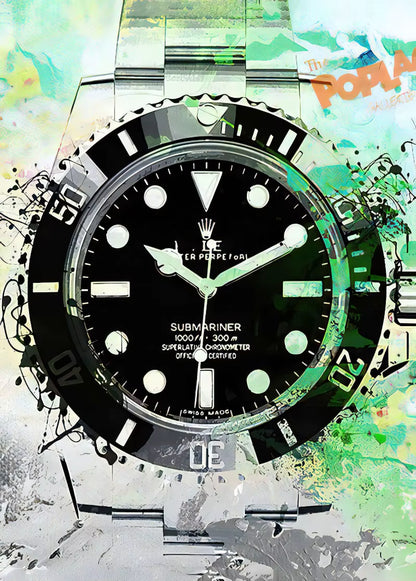 Abstract Graffiti Luxury Watch Poster Picture Brand Watches Canvas Painting Wall Art Home Print Living Room Decor Mural Cuadros