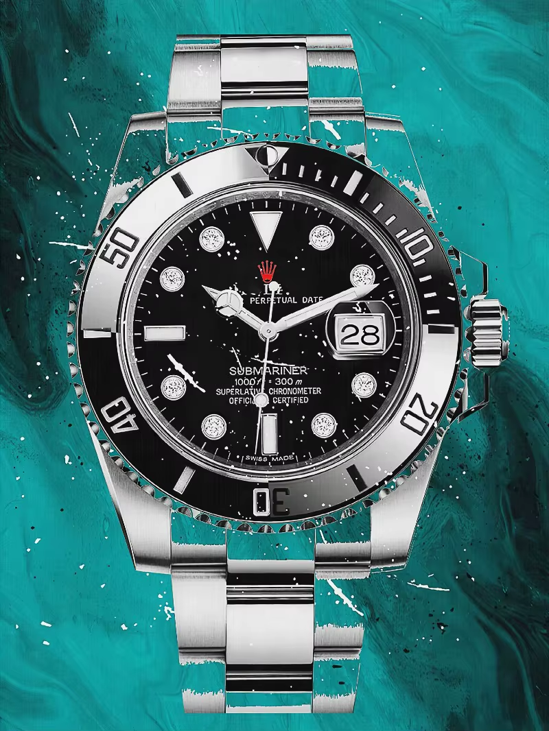 Abstract Graffiti Luxury Watch Poster Picture Brand Watches Canvas Painting Wall Art Home Print Living Room Decor Mural Cuadros